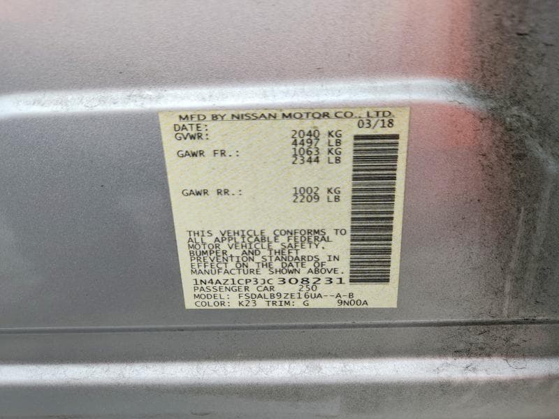 2018 NISSAN LEAF S 12