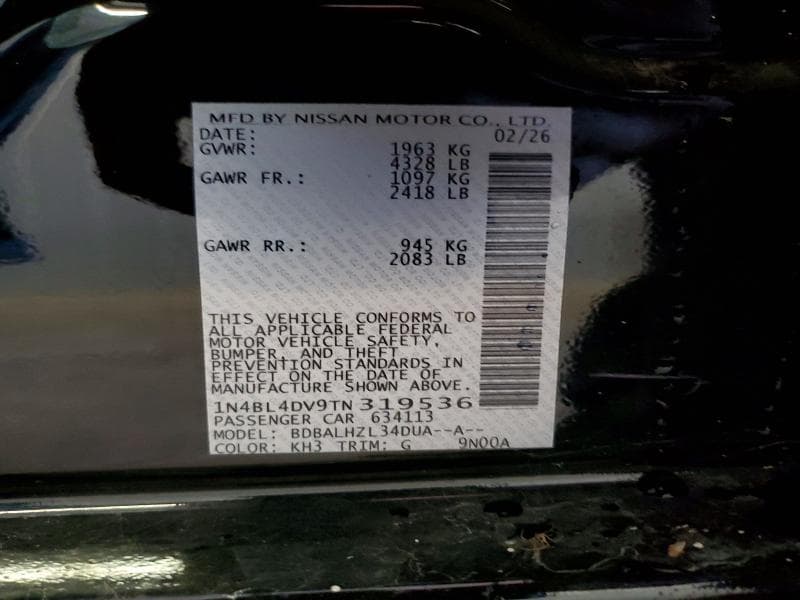 2026 NISSAN ALTIMA SV 12