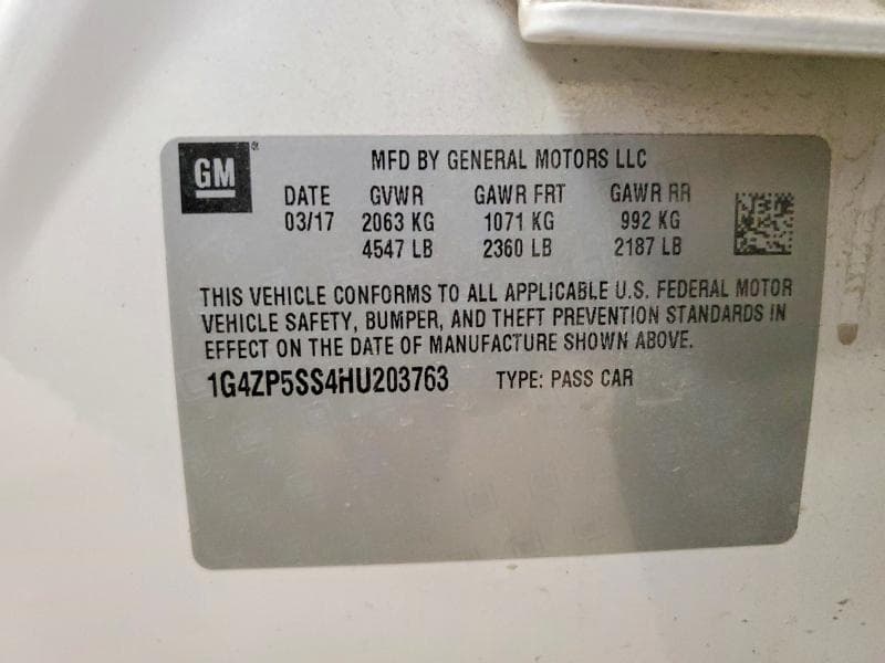 2017 BUICK LACROSSE ESSENCE 13