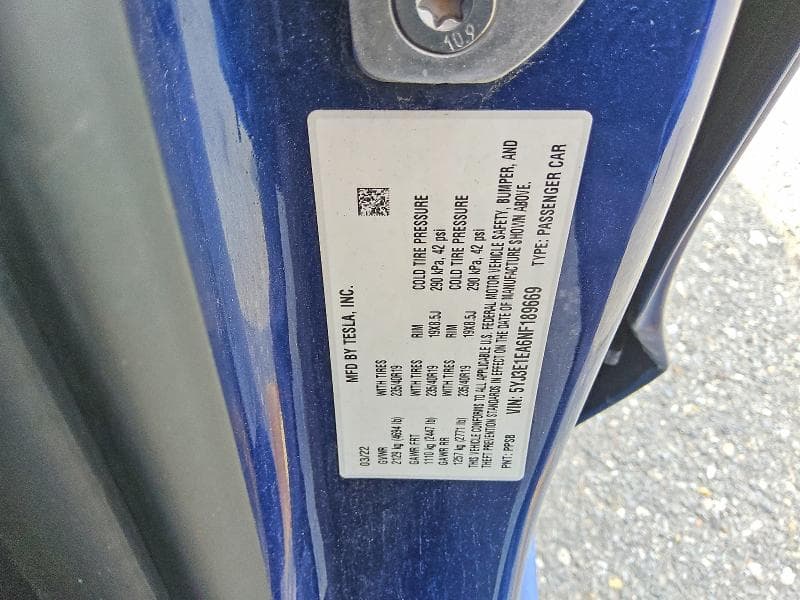2022 TESLA MODEL 3 13