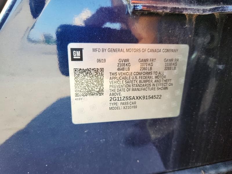 2019 CHEVROLET IMPALA LT 12