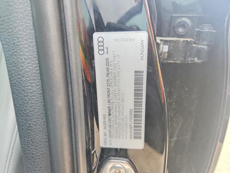 2018 AUDI A3 PREMIUM 12