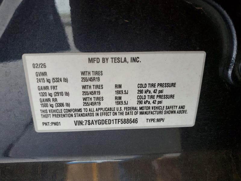 2026 TESLA MODEL Y 12
