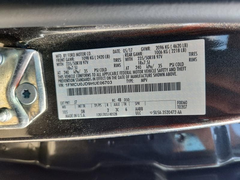 2017 FORD ESCAPE TITANIUM 13