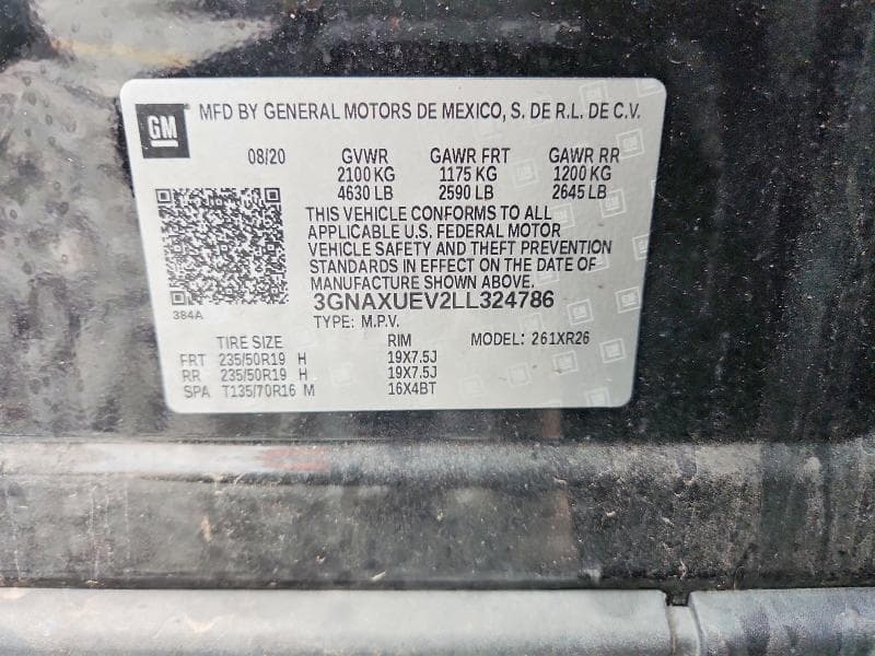2020 CHEVROLET EQUINOX LT 13