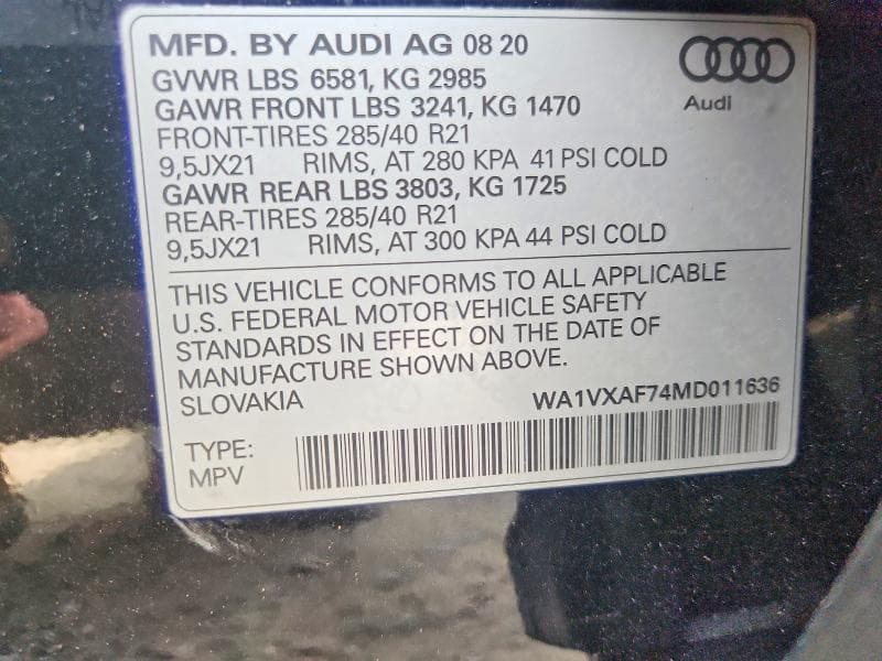 2021 AUDI Q7 PRESTIGE 13