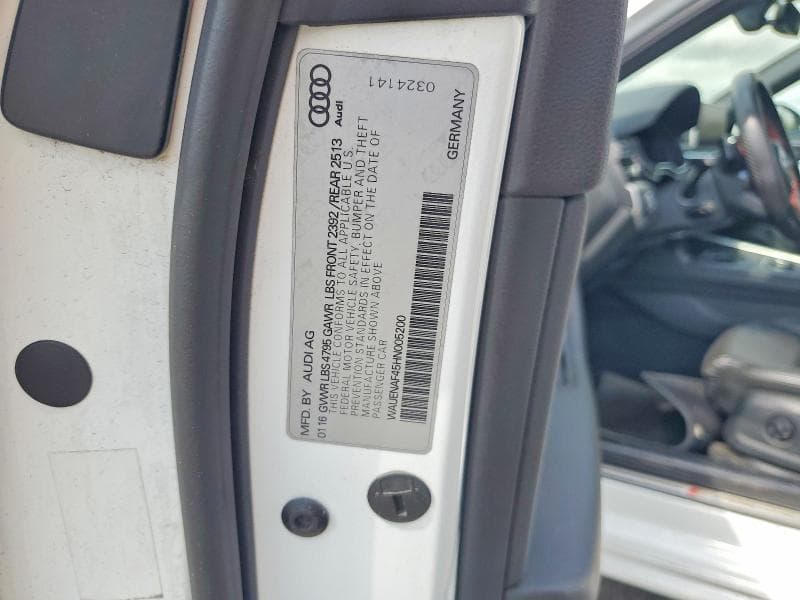 2017 AUDI A4 PREMIUM PLUS 12
