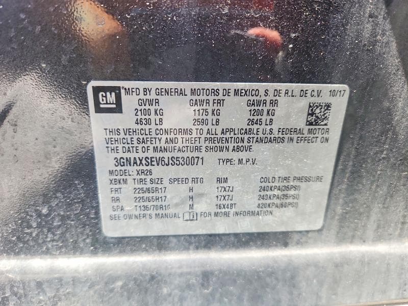 2018 CHEVROLET EQUINOX LT 12