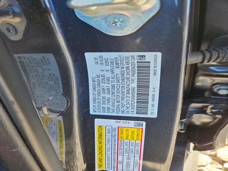 2025 HONDA CIVIC LX 12
