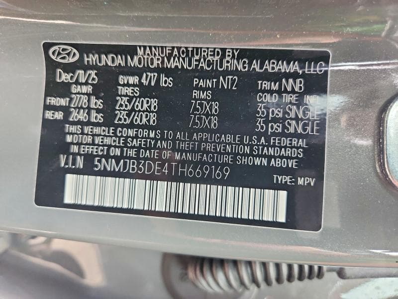 2026 HYUNDAI TUCSON SEL 13