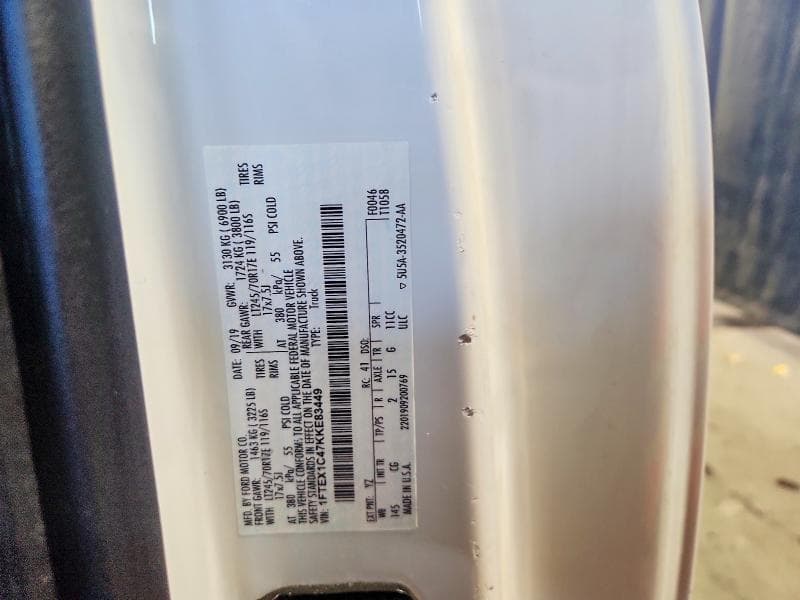2019 FORD F150 SUPER CAB 12
