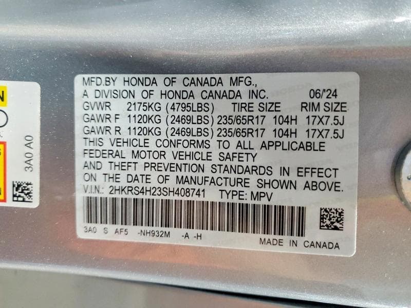 2025 HONDA CR-V LX 13