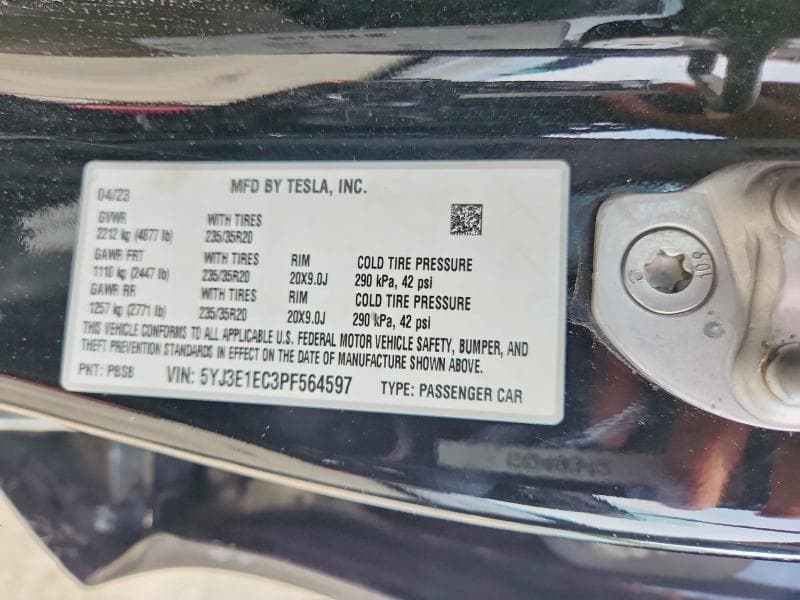 2023 TESLA MODEL 3 12