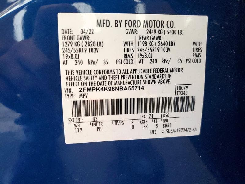 2022 FORD EDGE TITANIUM 14
