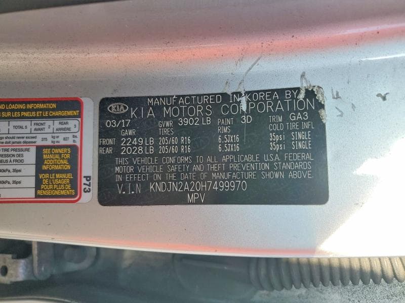 2017 KIA SOUL BASE 12