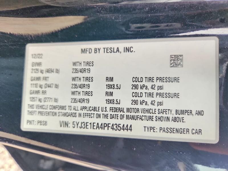 2023 TESLA MODEL 3 12