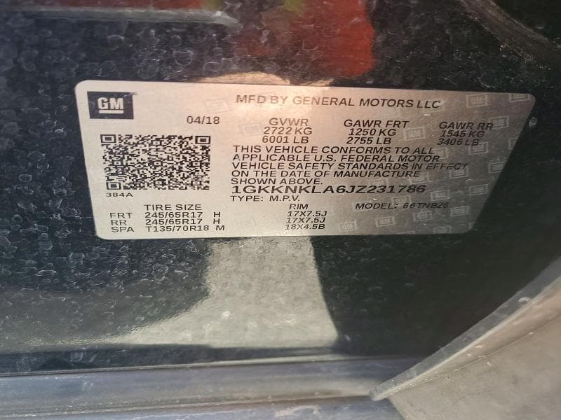 2018 GMC ACADIA SLE 13