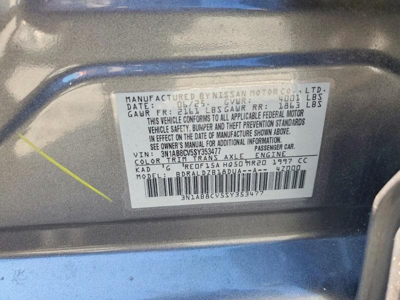 2025 NISSAN SENTRA SV 12