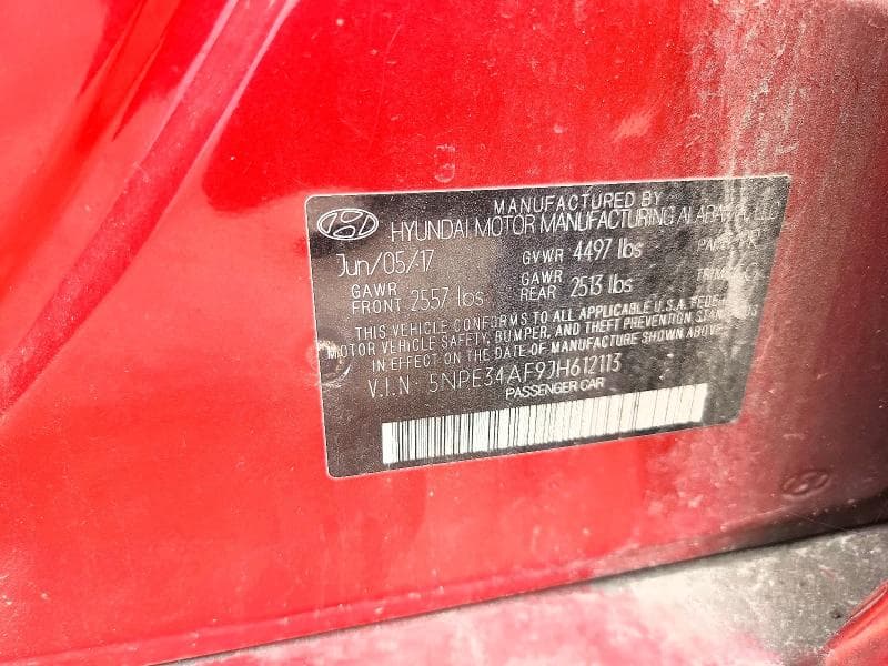 2018 HYUNDAI SONATA SEL 12