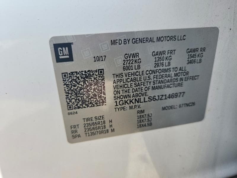 2018 GMC ACADIA SLE 14