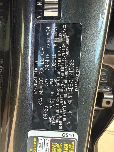2025 KIA K4 EX 10