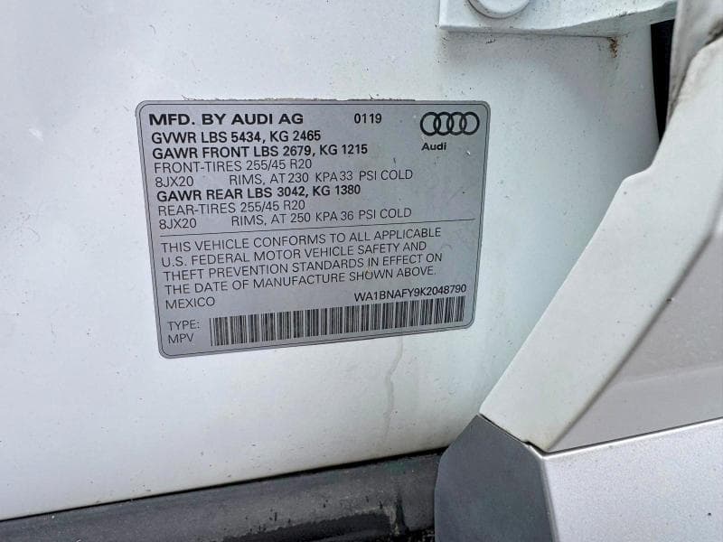 2019 AUDI Q5 PREMIUM PLUS 13