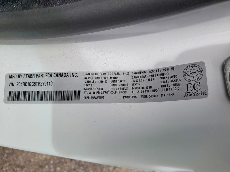2026 CHRYSLER PACIFICA LIMITED 13