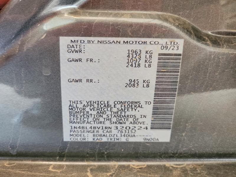 2024 NISSAN ALTIMA S 12
