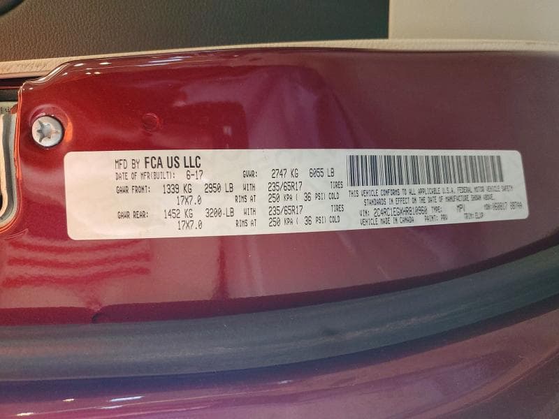 2017 CHRYSLER PACIFICA TOURING L PLUS 13