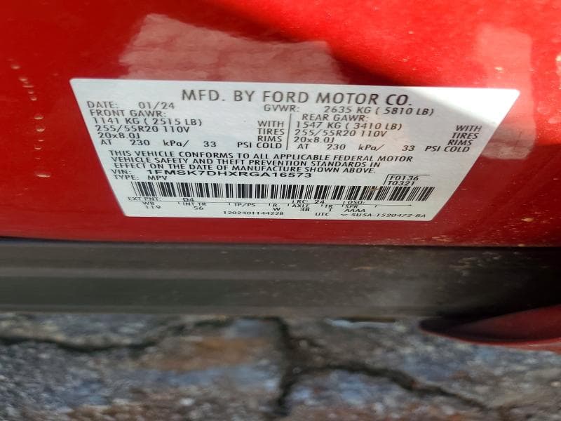 2024 FORD EXPLORER XLT 12