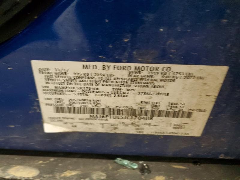 2018 FORD ECOSPORT SE 13