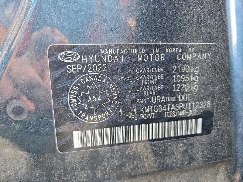 2023 GENESIS G70 BASE 12