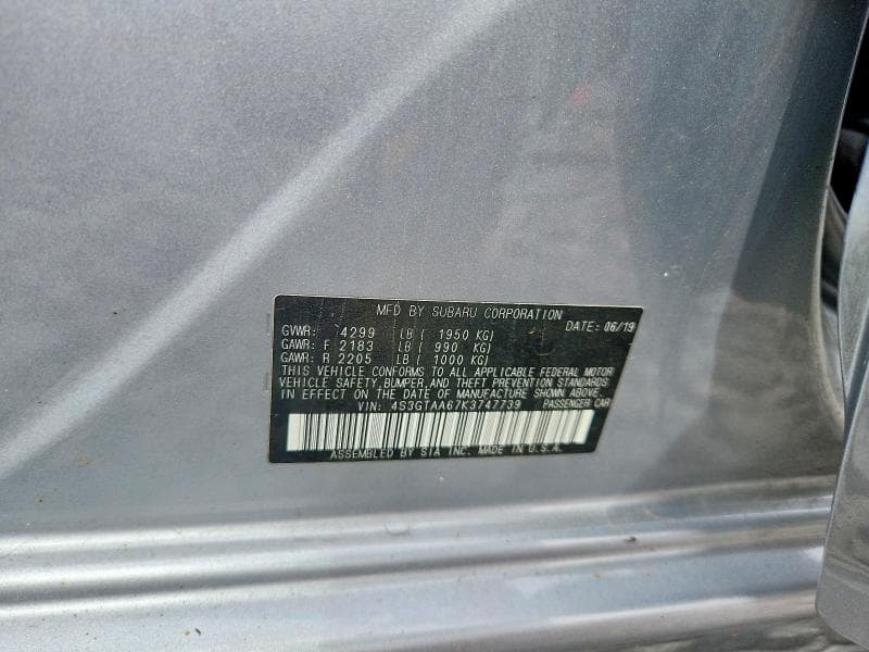 2019 SUBARU IMPREZA 12