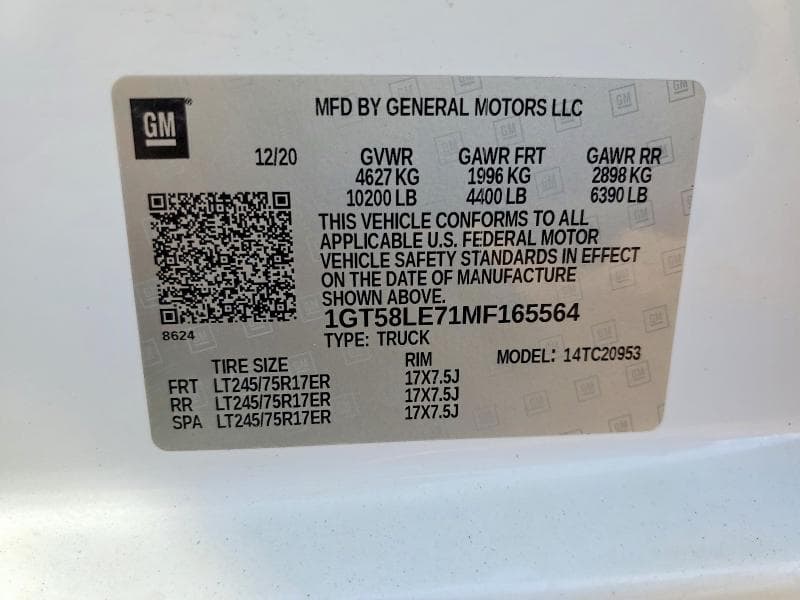 2021 GMC SIERRA C2500 HEAVY DUTY 12