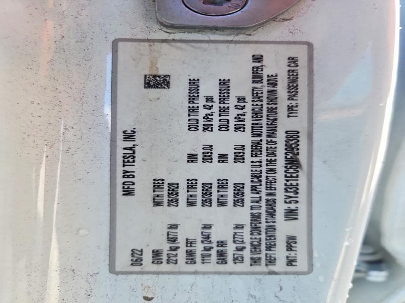 2022 TESLA MODEL 3 12