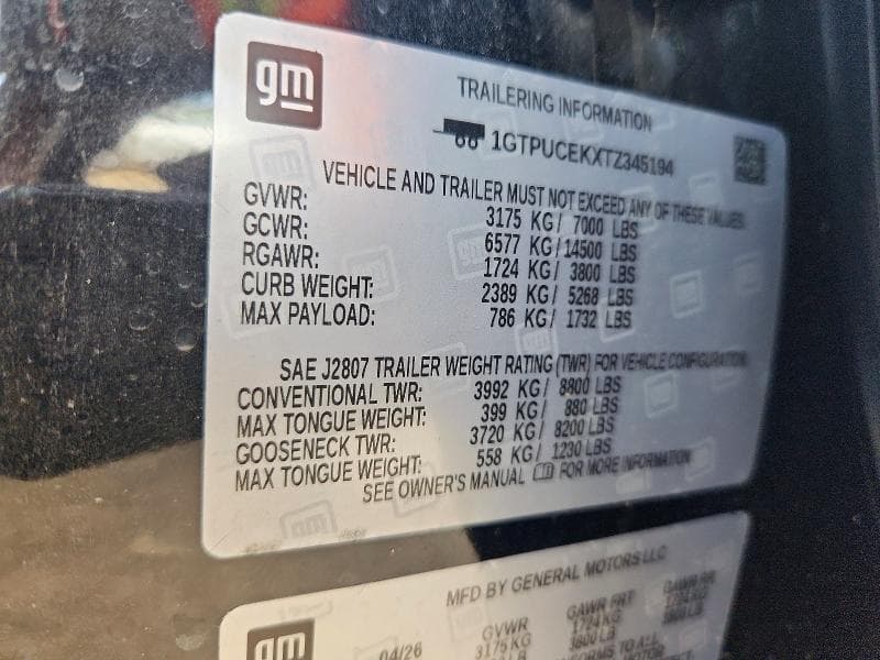 2026 GMC SIERRA K1500 ELEVATION 12