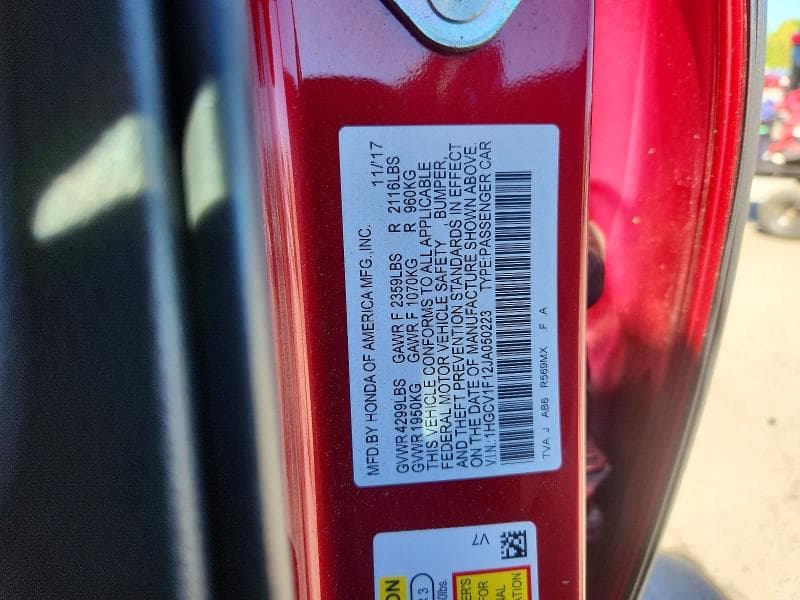 2018 HONDA ACCORD LX 13