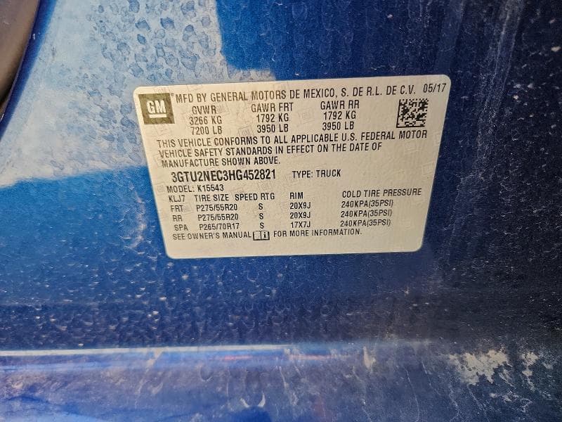 2017 GMC SIERRA K1500 SLT 13