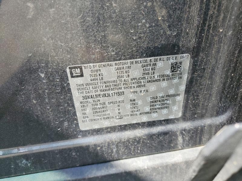 2018 GMC TERRAIN SLE 14