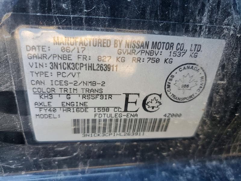2017 NISSAN MICRA 12