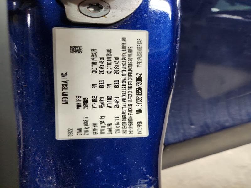 2022 TESLA MODEL 3 12