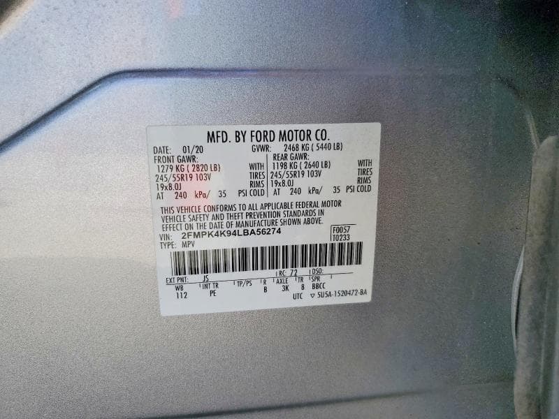 2020 FORD EDGE TITANIUM 13