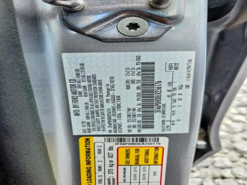 2020 FORD FUSION SE 12