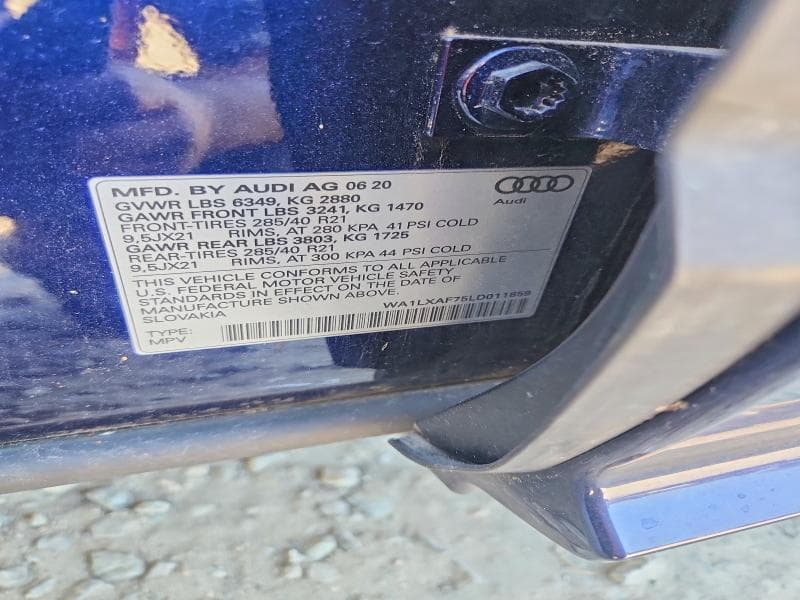 2020 AUDI Q7 PREMIUM PLUS 12