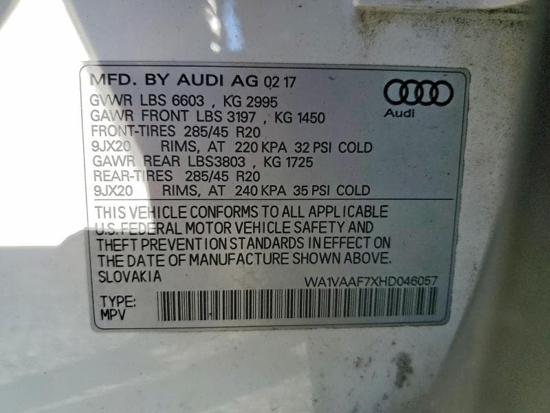 2017 AUDI Q7 PRESTIGE 14