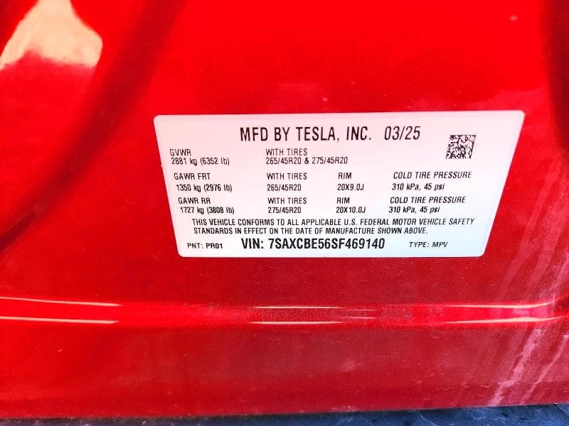 2025 TESLA MODEL X 14