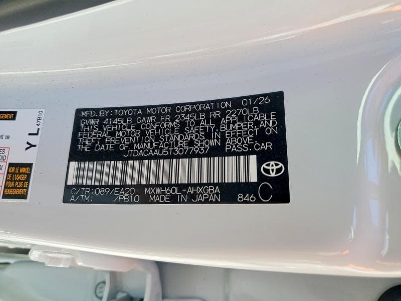 2026 TOYOTA PRIUS XLE 12