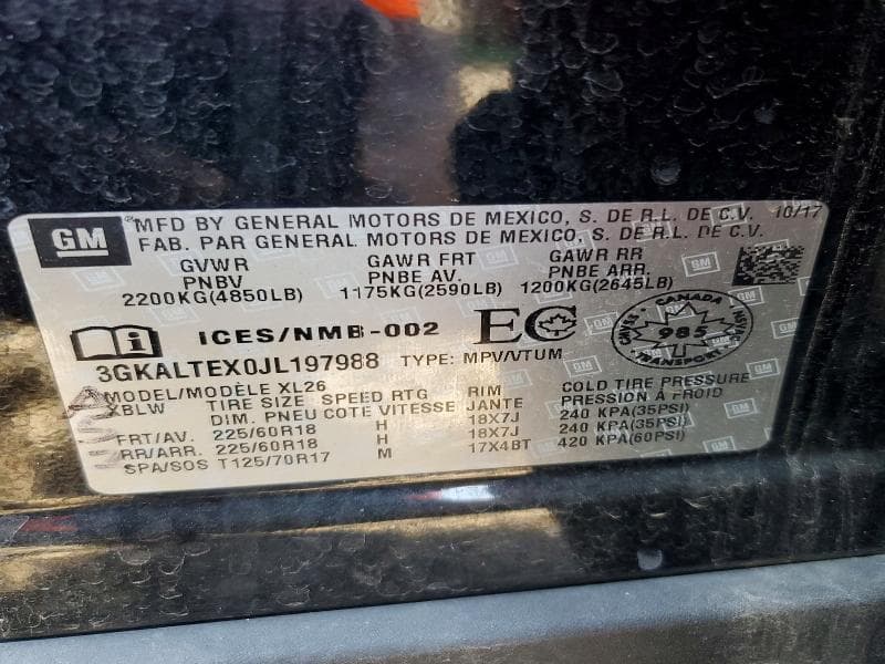 2018 GMC TERRAIN SLE 13