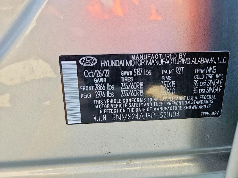 2023 HYUNDAI SANTA FE SEL 13