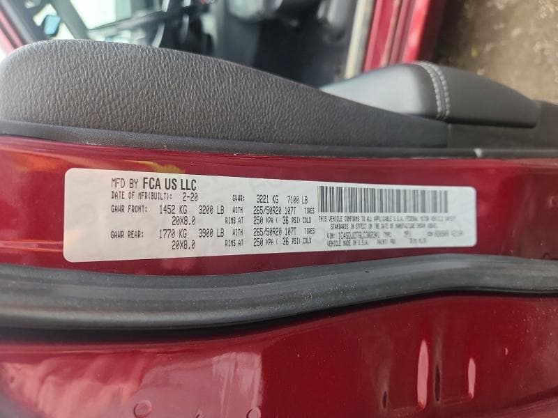 2020 DODGE DURANGO R/T 13